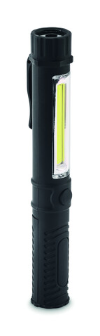 Magnetische LED-Taschenlampe - Schwarz bedrucken, Art.-Nr. MO2932-03 Magnetische LED-Taschenlampe - Schwarz bedrucken, Art.-Nr. MO2932-03