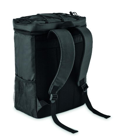 Kühlrucksack 600D RPET - Schwarz bedrucken, Art.-Nr. MO2971-03 Kühlrucksack 600D RPET - Schwarz bedrucken, Art.-Nr. MO2971-03