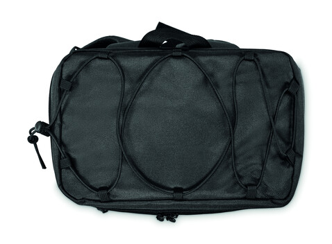 Kühlrucksack 600D RPET - Schwarz bedrucken, Art.-Nr. MO2971-03 Kühlrucksack 600D RPET - Schwarz bedrucken, Art.-Nr. MO2971-03