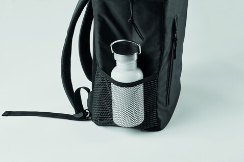 Kühlrucksack 600D RPET - Schwarz bedrucken, Art.-Nr. MO2971-03 Kühlrucksack 600D RPET - Schwarz bedrucken, Art.-Nr. MO2971-03