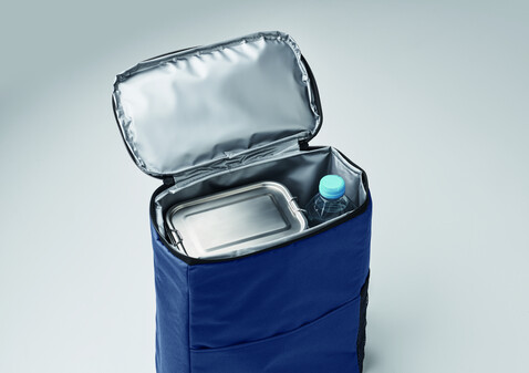Kühlrucksack 600D RPET - Blau bedrucken, Art.-Nr. MO2972-04 Kühlrucksack 600D RPET - Blau bedrucken, Art.-Nr. MO2972-04