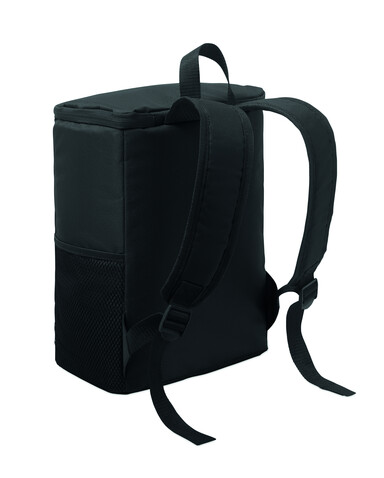 Kühlrucksack 600D RPET - Schwarz bedrucken, Art.-Nr. MO2972-03 Kühlrucksack 600D RPET - Schwarz bedrucken, Art.-Nr. MO2972-03