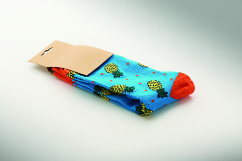 Socken 38-42 - Türkis bedrucken, Art.-Nr. MO3100-12