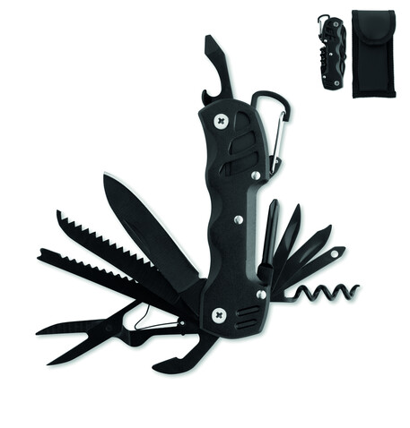 13in1-Multitool-Messer - Schwarz bedrucken, Art.-Nr. MO3130-03 13in1-Multitool-Messer - Schwarz bedrucken, Art.-Nr. MO3130-03