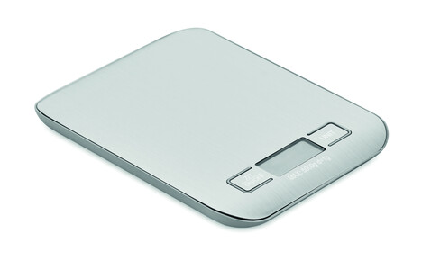 Digitale Küchenwaage 5kg - Silber bedrucken, Art.-Nr. MO3142-14