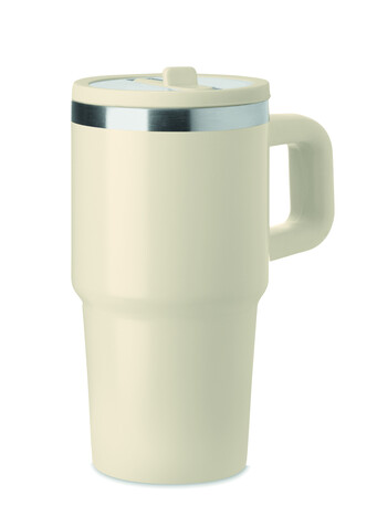 Doppelwandiger Trinkbecher 500ml - Beige bedrucken, Art.-Nr. MO3170-13 Doppelwandiger Trinkbecher 500ml - Beige bedrucken, Art.-Nr. MO3170-13