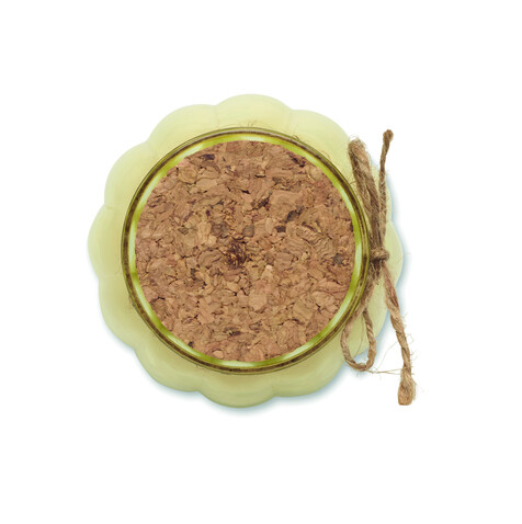 Kerze aus Pflanzenwachs - Beige bedrucken, Art.-Nr. MO3193-13 Kerze aus Pflanzenwachs - Beige bedrucken, Art.-Nr. MO3193-13