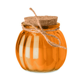 Kerze aus Pflanzenwachs - Orange bedrucken, Art.-Nr. MO3193-10