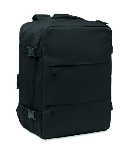 Rucksack in Kabinengröße - Schwarz bedrucken, Art.-Nr. MO3195-03 Rucksack in Kabinengröße - Schwarz bedrucken, Art.-Nr. MO3195-03