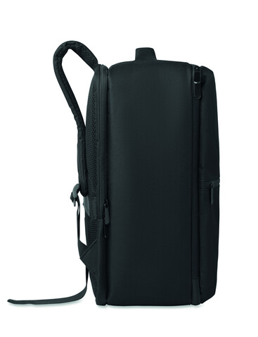 Rucksack mit Vakuumbeutel - Schwarz bedrucken, Art.-Nr. MO3198-03