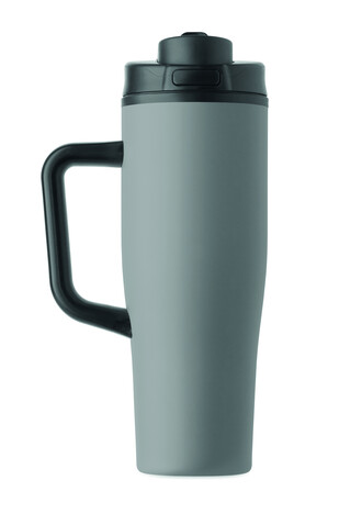 Doppelwandiger Becher 900ml - Grau bedrucken, Art.-Nr. MO3213-07
