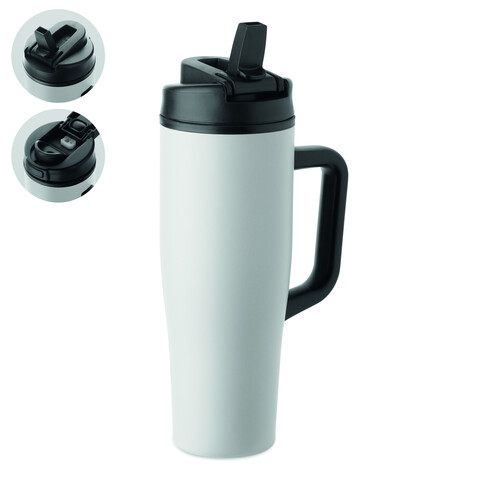 Doppelwandiger Becher 900ml - Weiß bedrucken, Art.-Nr. MO3213-06 Doppelwandiger Becher 900ml - Weiß bedrucken, Art.-Nr. MO3213-06