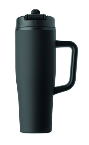 Doppelwandiger Becher 900ml - Schwarz bedrucken, Art.-Nr. MO3213-03