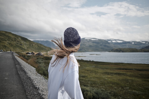 Beanie mit Bündchen - Blau bedrucken, Art.-Nr. MO3221-04