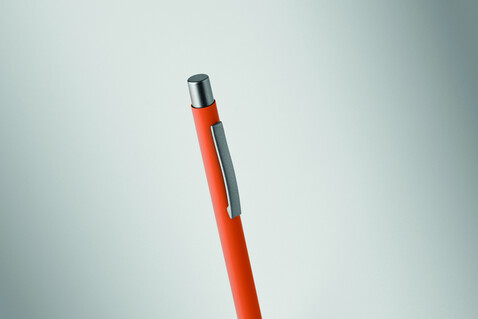 Druckkugelschreiber recy. Alu - Orange bedrucken, Art.-Nr. MO3222-10 Druckkugelschreiber recy. Alu - Orange bedrucken, Art.-Nr. MO3222-10