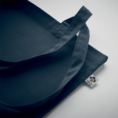 Organic-Cotton Einkaufstasche - Marineblau bedrucken, Art.-Nr. MO6189-85