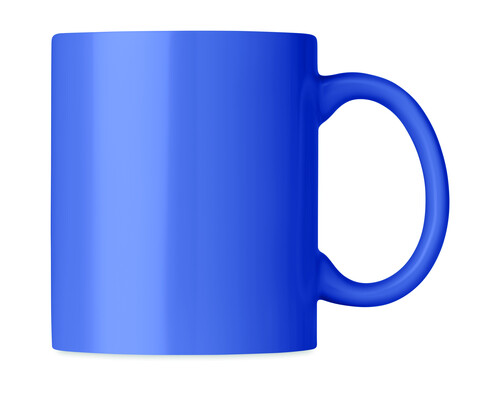 Keramik Kaffeebecher 300ml - Königsblau bedrucken, Art.-Nr. MO6208-37