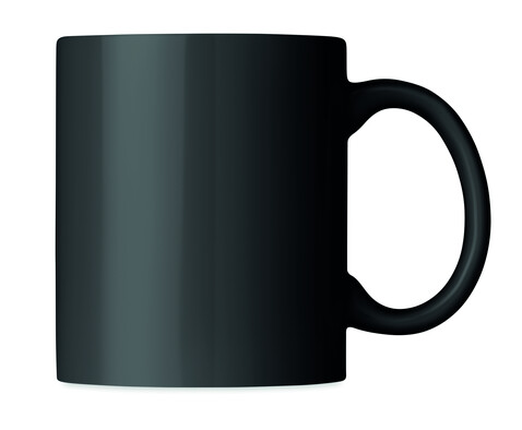 Keramik Kaffeebecher 300ml - Schwarz bedrucken, Art.-Nr. MO6208-03