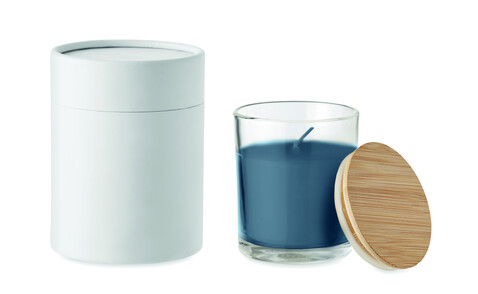 Kerze Vanille Duft - Marineblau bedrucken, Art.-Nr. MO6281-85