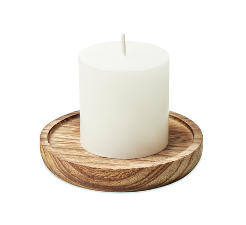 Kerze mit Halter - Holz bedrucken, Art.-Nr. MO6282-40