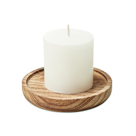 Kerze mit Halter - Holz bedrucken, Art.-Nr. MO6282-40