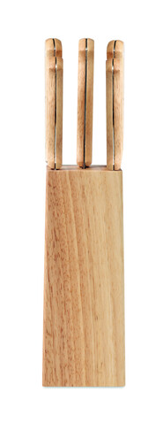 Messerblock 5-teilig - Holz bedrucken, Art.-Nr. MO6308-40 Messerblock 5-teilig - Holz bedrucken, Art.-Nr. MO6308-40