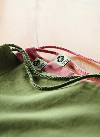 Beutel Organic Cotton - Grün bedrucken, Art.-Nr. MO6355-09 Beutel Organic Cotton - Grün bedrucken, Art.-Nr. MO6355-09