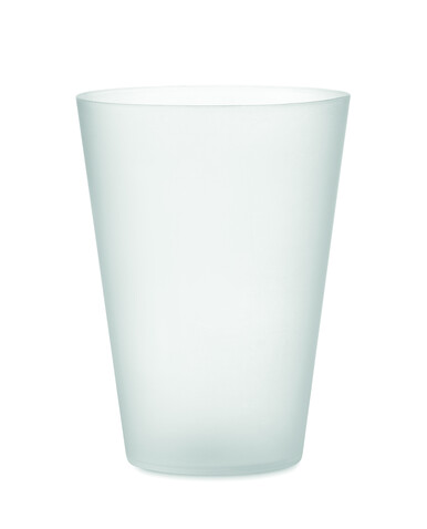 Wiederverwendbarer Becher 300ml - Transparent Weiß bedrucken, Art.-Nr. MO6375-26 Wiederverwendbarer Becher 300ml - Transparent Weiß bedrucken, Art.-Nr. MO6375-26