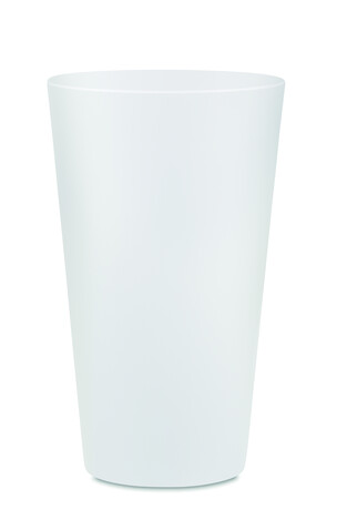 Wiederverwendbarer Becher 300ml - Transparent Weiß bedrucken, Art.-Nr. MO6375-26 Wiederverwendbarer Becher 300ml - Transparent Weiß bedrucken, Art.-Nr. MO6375-26