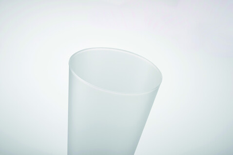 Wiederverwendbarer Becher 300ml - Transparent Weiß bedrucken, Art.-Nr. MO6375-26 Wiederverwendbarer Becher 300ml - Transparent Weiß bedrucken, Art.-Nr. MO6375-26