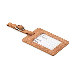 Gepäckanhänger Kork - Beige bedrucken, Art.-Nr. MO6418-13