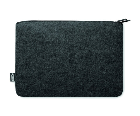 Laptoptasche RPET-Filz - Steingrau bedrucken, Art.-Nr. MO6419-15