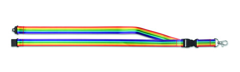 Regenbogen Lanyard RPET - Multicolour bedrucken, Art.-Nr. MO6423-99 Regenbogen Lanyard RPET - Multicolour bedrucken, Art.-Nr. MO6423-99