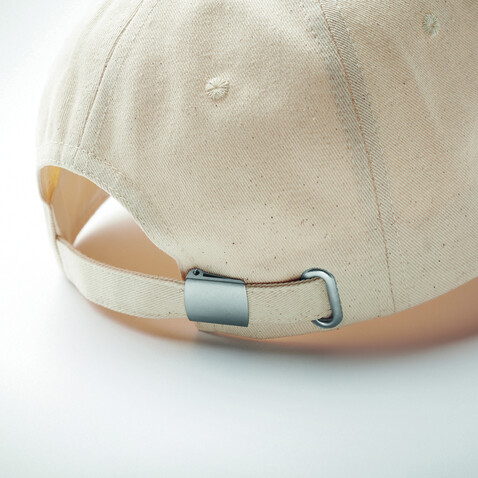 Cap organic cotton 250 g/m² - Beige bedrucken, Art.-Nr. MO6432-13