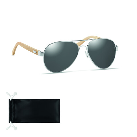 Sonnenbrille Bambus - Schwarz bedrucken, Art.-Nr. MO6450-03 Sonnenbrille Bambus - Schwarz bedrucken, Art.-Nr. MO6450-03
