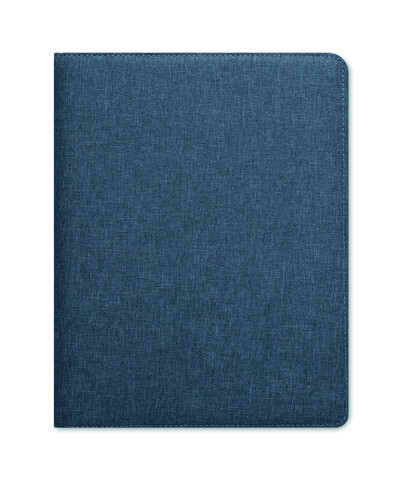 DINA A4 Mappe 300D-RPET - Blau bedrucken, Art.-Nr. MO6487-04 DINA A4 Mappe 300D-RPET - Blau bedrucken, Art.-Nr. MO6487-04
