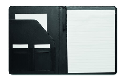 DINA A4 Mappe 300D-RPET - Schwarz bedrucken, Art.-Nr. MO6487-03 DINA A4 Mappe 300D-RPET - Schwarz bedrucken, Art.-Nr. MO6487-03