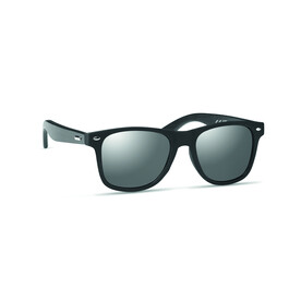 Sonnenbrille mit Bambus - Silber Glänzend bedrucken, Art.-Nr. MO6492-17