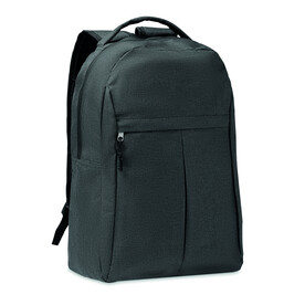 Rucksack 600D RPET - Schwarz bedrucken, Art.-Nr. MO6515-03
