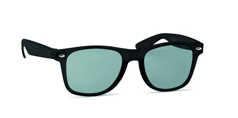 Sonnenbrille RPET - Schwarz bedrucken, Art.-Nr. MO6531-03