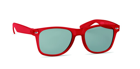 Sonnenbrille RPET - Transparent Rot bedrucken, Art.-Nr. MO6531-25 Sonnenbrille RPET - Transparent Rot bedrucken, Art.-Nr. MO6531-25