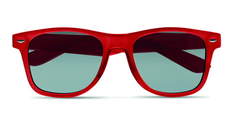 Sonnenbrille RPET - Transparent Rot bedrucken, Art.-Nr. MO6531-25 Sonnenbrille RPET - Transparent Rot bedrucken, Art.-Nr. MO6531-25