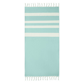 Hamman handdoek 140 gr/m² - Blau bedrucken, Art.-Nr. MO6554-04
