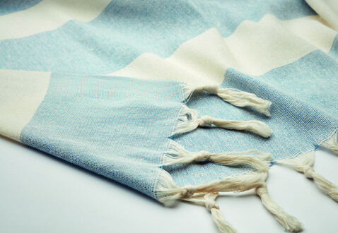 Hamman handdoek 140 gr/m² - Blau bedrucken, Art.-Nr. MO6554-04 Hamman handdoek 140 gr/m² - Blau bedrucken, Art.-Nr. MO6554-04