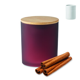 Kerze im Glas 280 g - Bordeaux bedrucken, Art.-Nr. MO6621-02