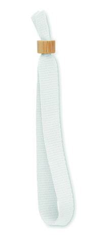 Armband RPET-Polyester - Weiß bedrucken, Art.-Nr. MO6706-06 Armband RPET-Polyester - Weiß bedrucken, Art.-Nr. MO6706-06