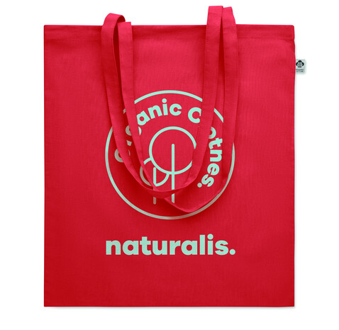 Einkaufstasche Organic Cotton - Rot bedrucken, Art.-Nr. MO6711-05 Einkaufstasche Organic Cotton - Rot bedrucken, Art.-Nr. MO6711-05