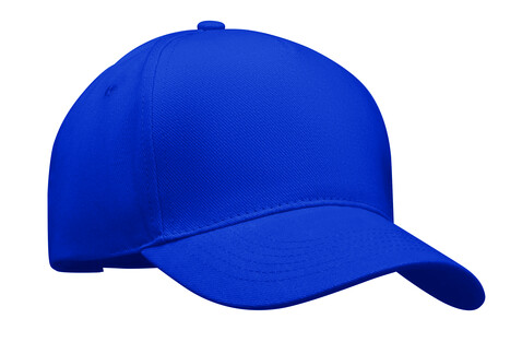 Baseball cap 5 panels 260g/m² - Königsblau bedrucken, Art.-Nr. MO6875-37 Baseball cap 5 panels 260g/m² - Königsblau bedrucken, Art.-Nr. MO6875-37