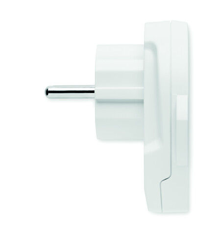 Skross World to Europe USB 12W - Weiß bedrucken, Art.-Nr. MO6881-06