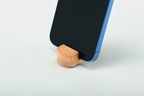Kleiner Smartphone-Halter - Holz bedrucken, Art.-Nr. MO6888-40